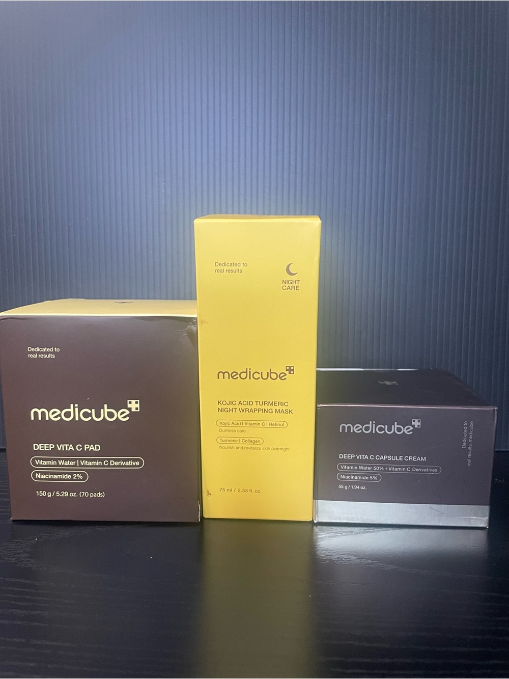 Medicube Deep Vita C Pads, Deep Vita C Capsule Cream, Kojic Acid Night Mask